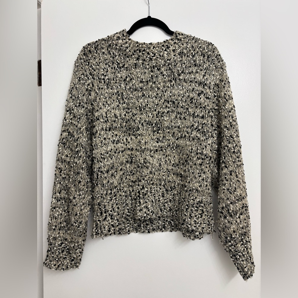 Anthropologie Moon River Marled Sweater Balloon Sleeve